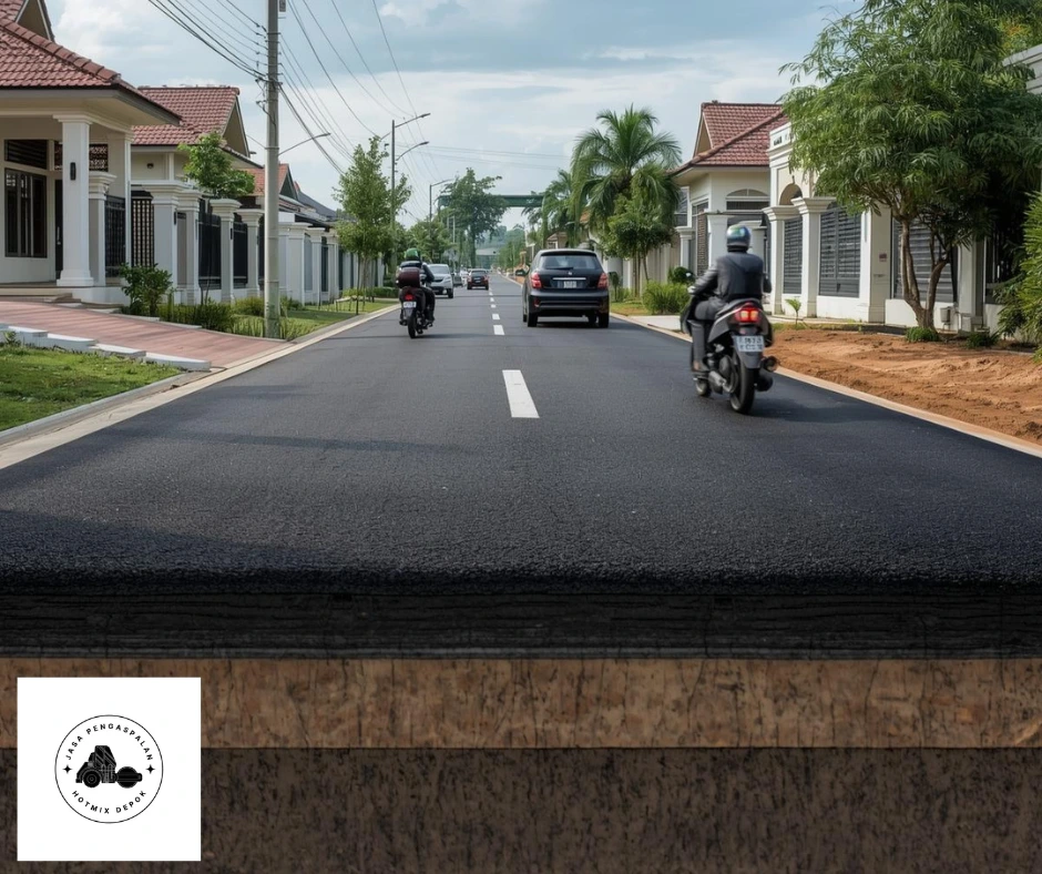 standar ketebalan aspal jalan perumahan
