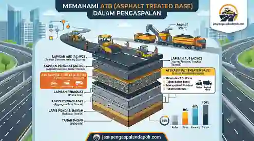 struktur lapisan aspal atb dalam pengaspalan